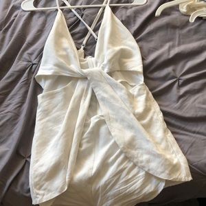 Toni white romper